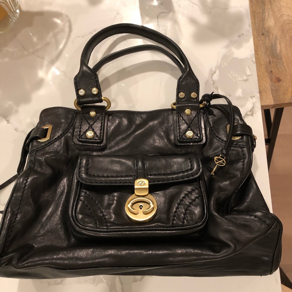 NWOT Francesco Biasia lock & key leather purse